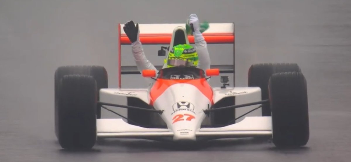 Hamilton diz que pilotar McLaren de Senna em Interlagos foi “maior honra da carreira”