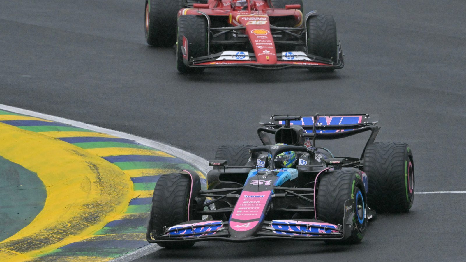 Ocon celebra resultado en São Paulo y admite: «No pensé que podría subir al podio».