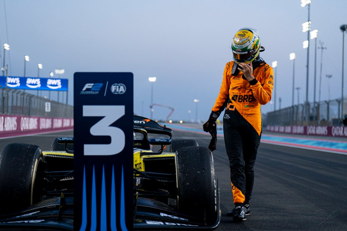 Bortoleto sai do Catar 0,5 ponto à frente de Hadjar. Confira classificação da F2 2024