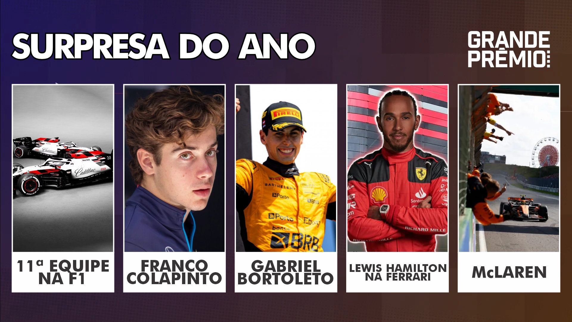 Melhores do Ano 2024: Cadillac, Colapinto, Bortoleto, Hamilton, McLaren: qual surpresa?