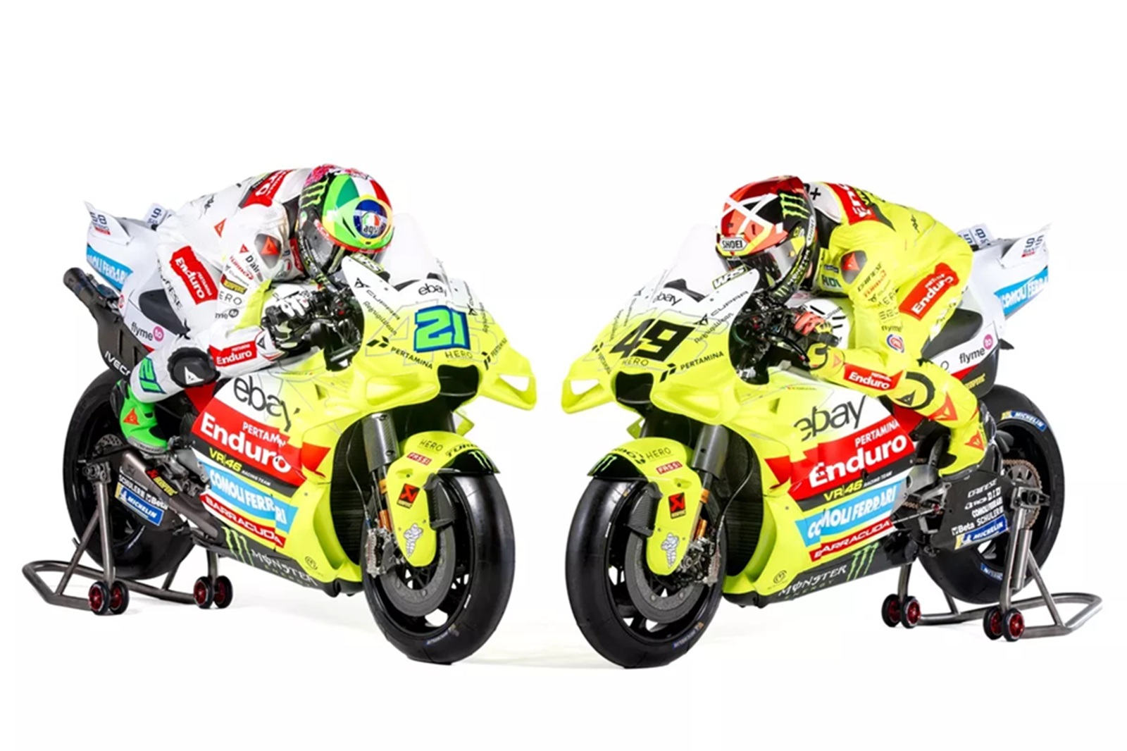 VR46 apresenta motos de Di Giannantonio e Morbidelli com missão de evoluir na MotoGP