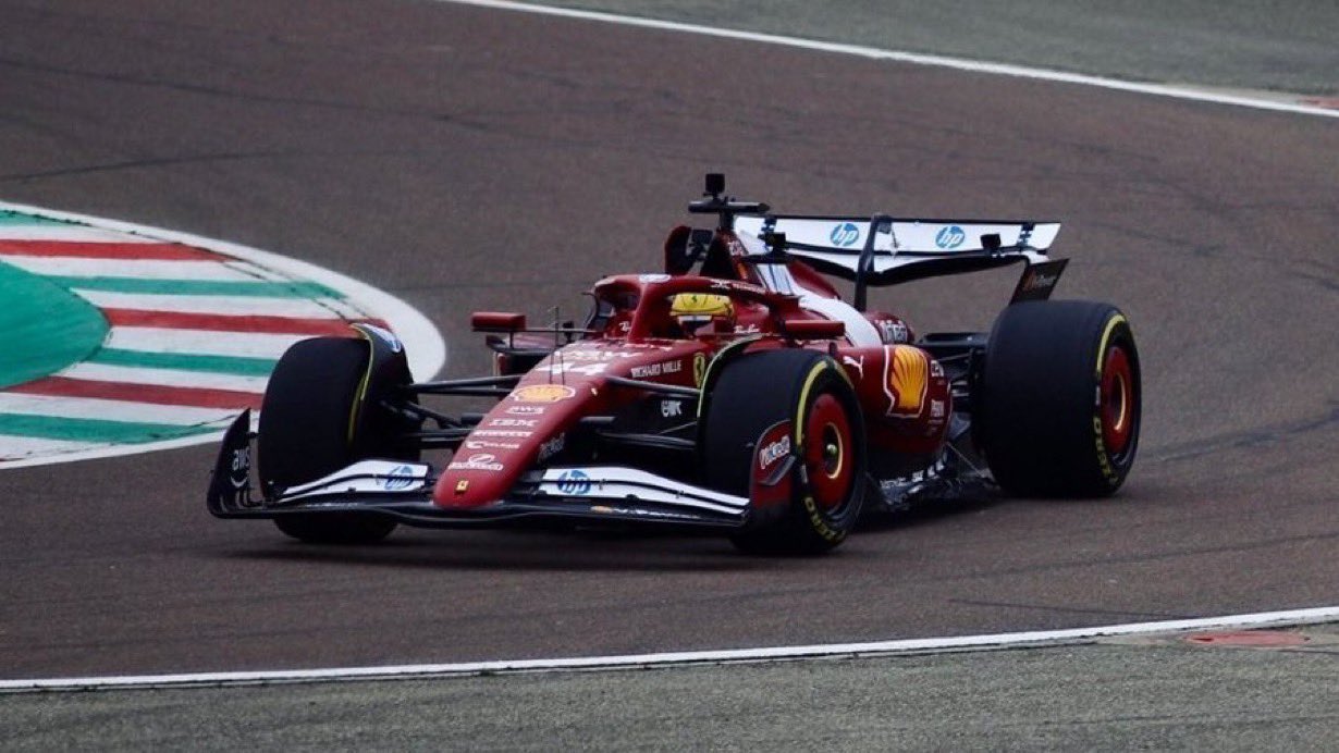 Hamilton estrena era en Ferrari y debuta con el SF-25 en el shakedown de Fiorano