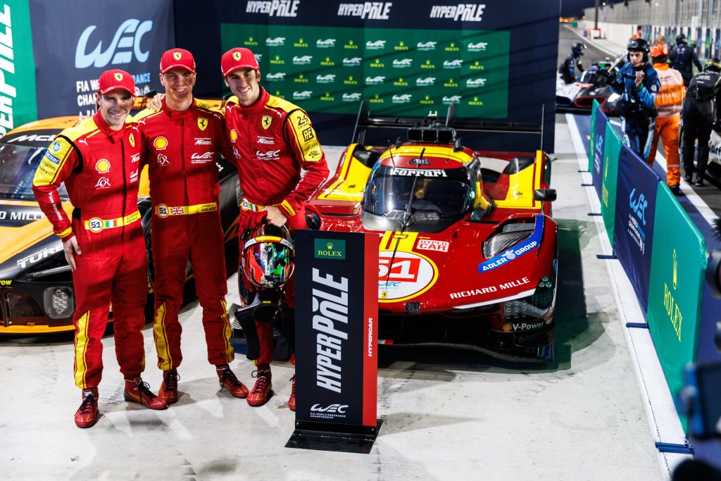 Giovinazzi bate a Dries Vanthoor y logra la pole con la Ferrari #51 para los 1812 km de Qatar