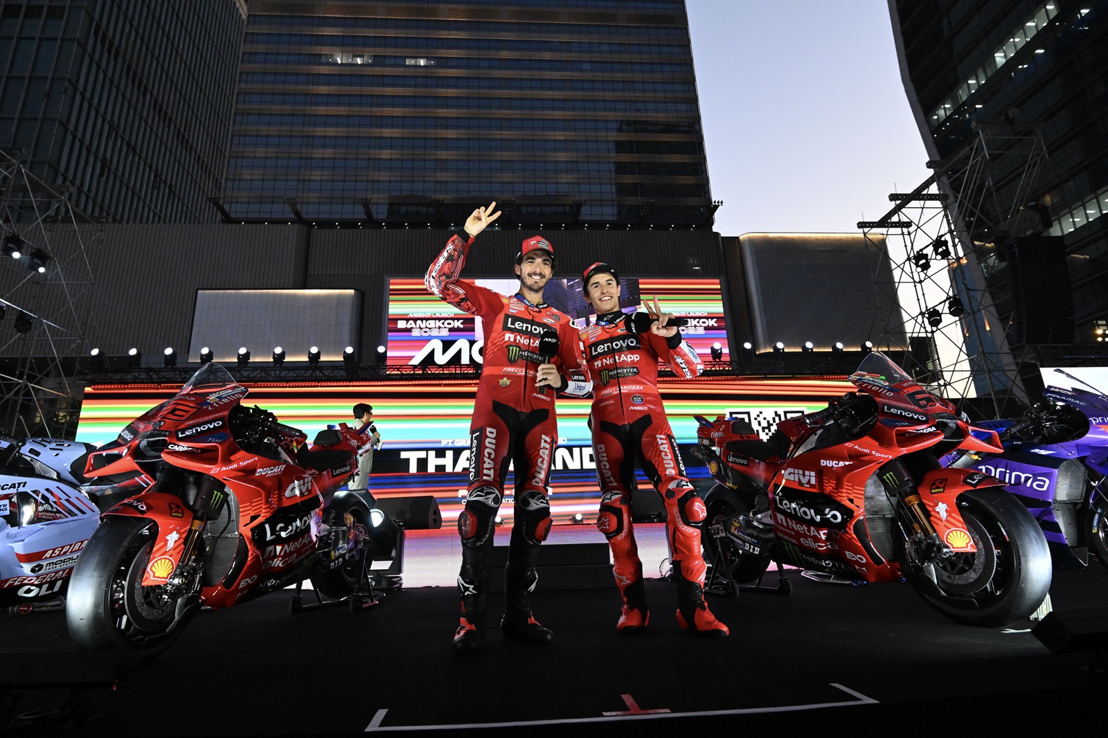Chefe da Ducati nega ter mais trabalho com Marc Márquez e Bagnaia: “Muito mais fácil”