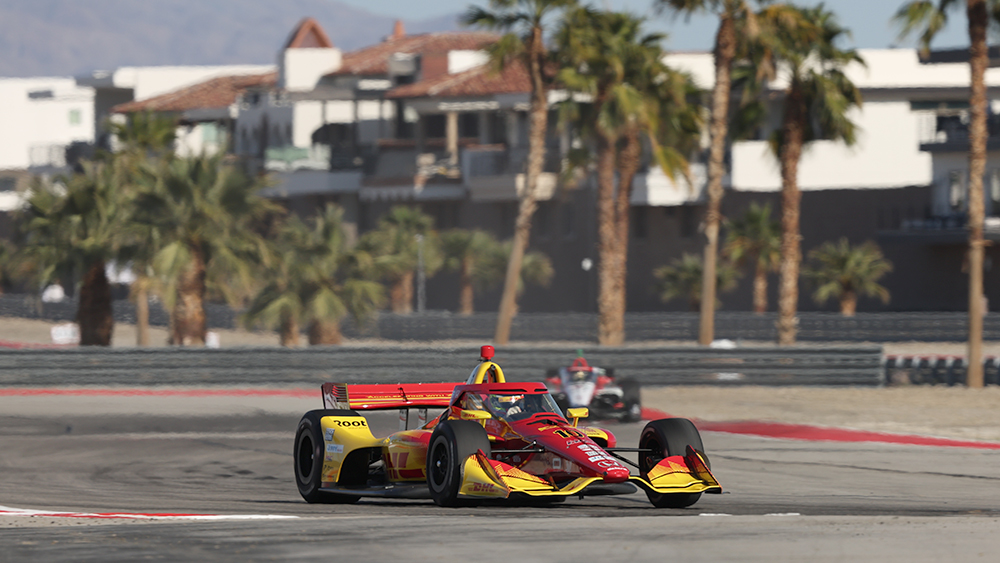 Palou impide el triplete de Andretti y lidera entrenamiento libre de Indy en Thermal