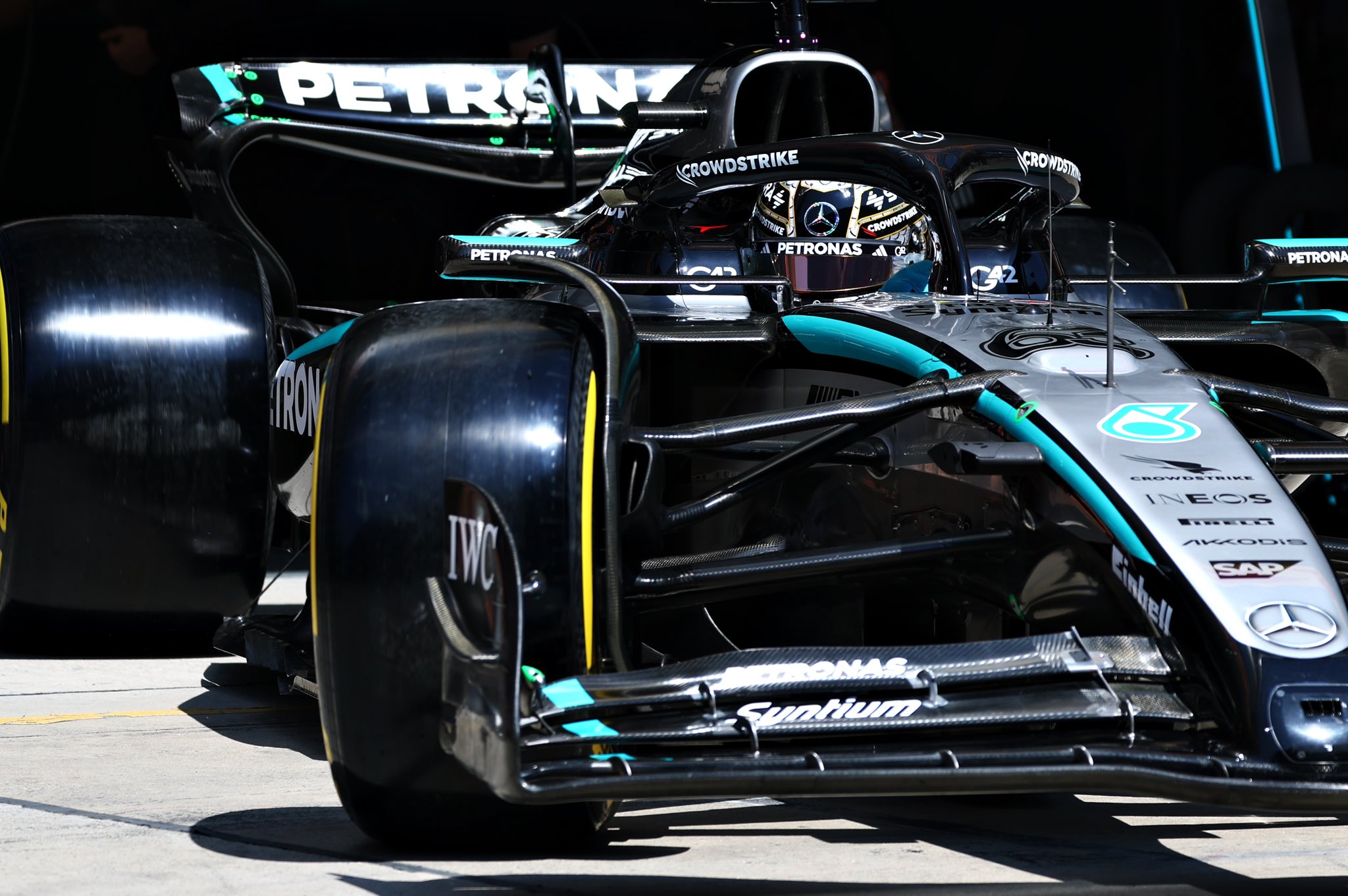 Mercedes informa de dificultades de agarre en la clasificación para la carrera sprint en China