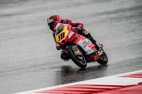 Bertelle brilha na chuva e comanda primeiro dia da Moto3 em Austin. Rueda é apenas 7º
