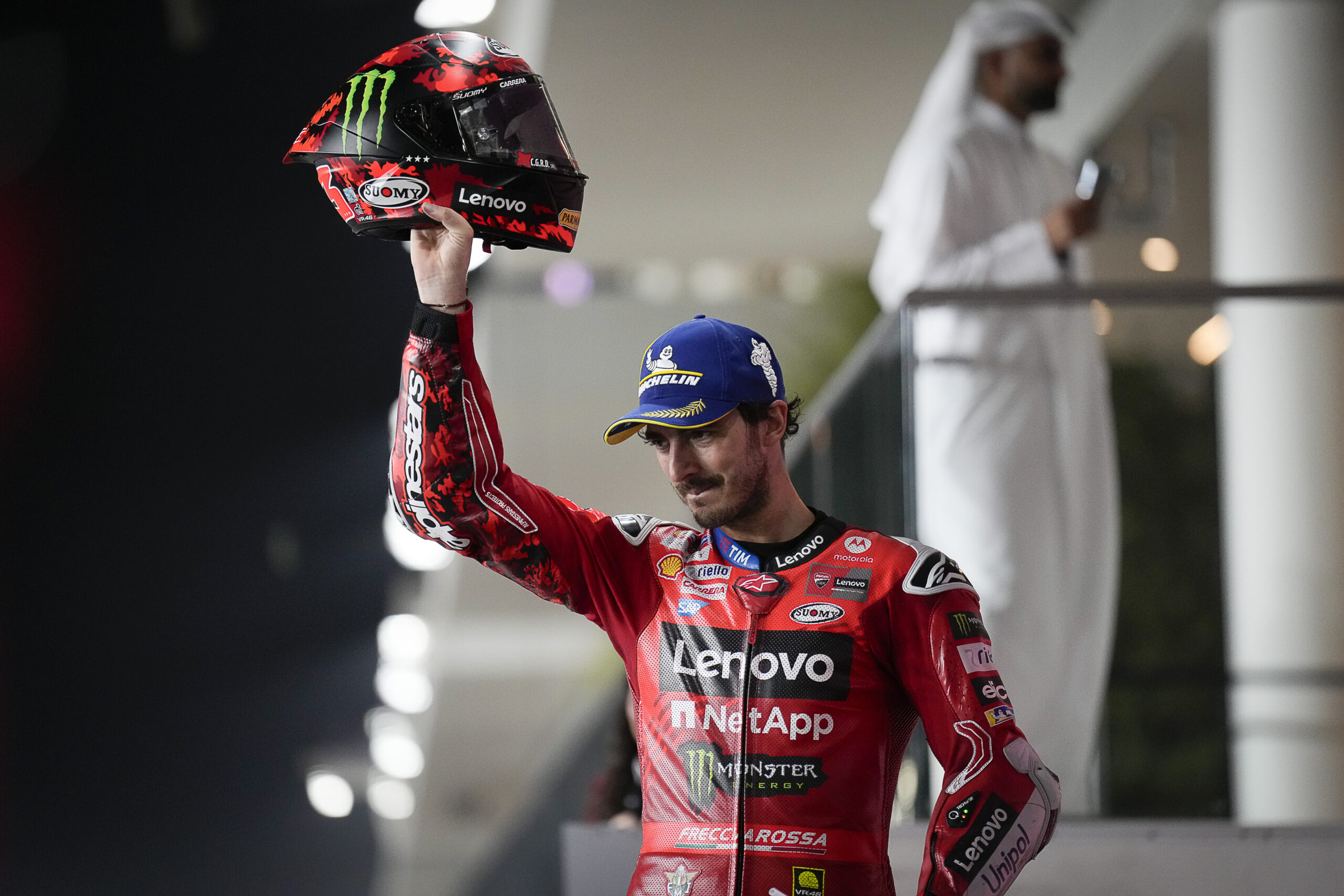 Bagnaia destaca pódio no Catar, mas promete evitar novos erros em 2025: “Fico com raiva”