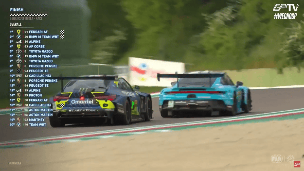 Lietz supera Van der Linde em volta final alucinante para vencer 6H de Ímola na LMGT3