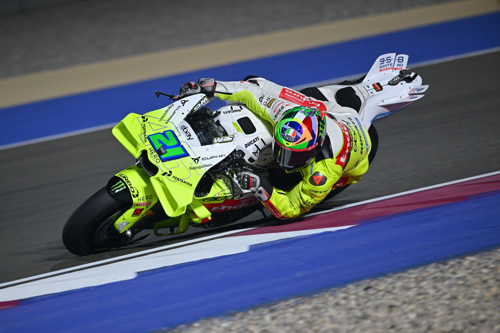 Morbidelli desbanca Bagnaia no fim e lidera treino da MotoGP no Catar. Marc Márquez é 3º