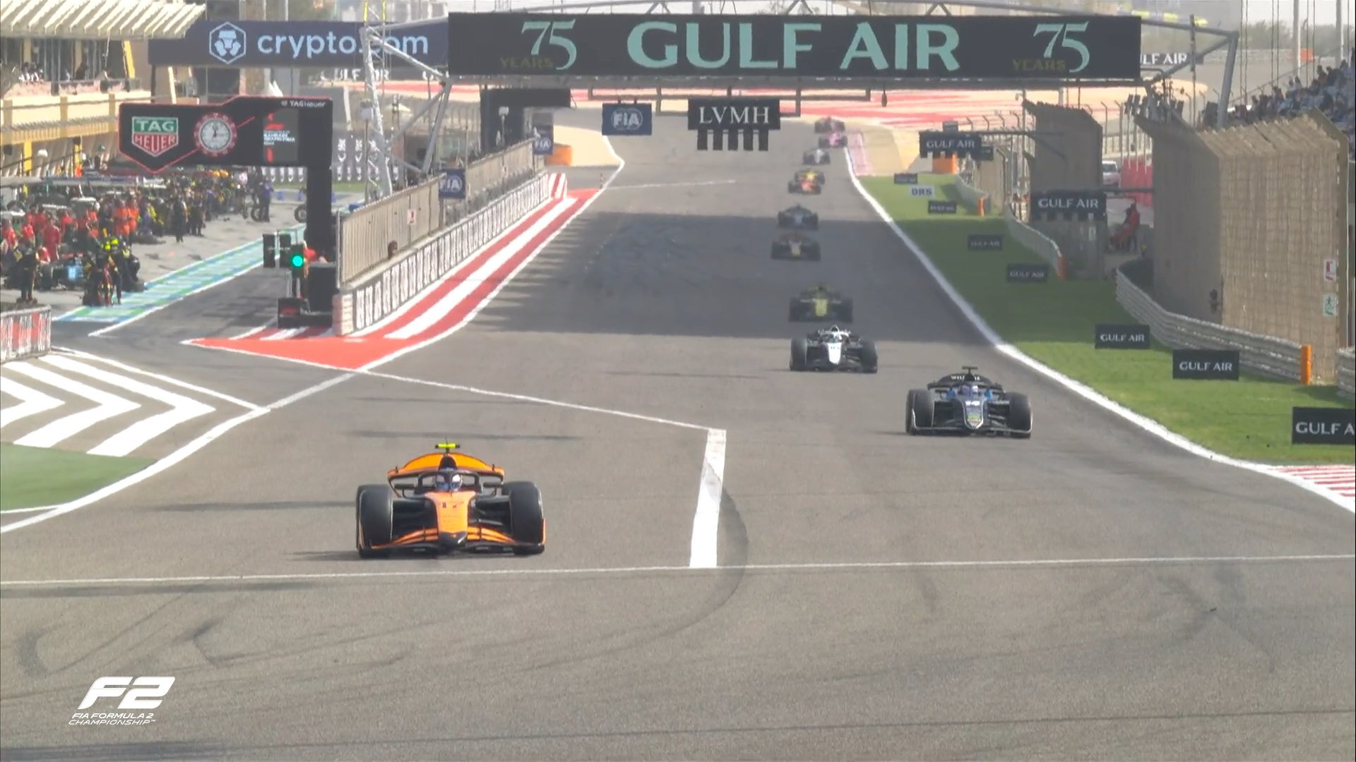 Dunne se recupera y gana la segunda carrera de Fórmula 2 en Bahrein; Duerksen, 10°