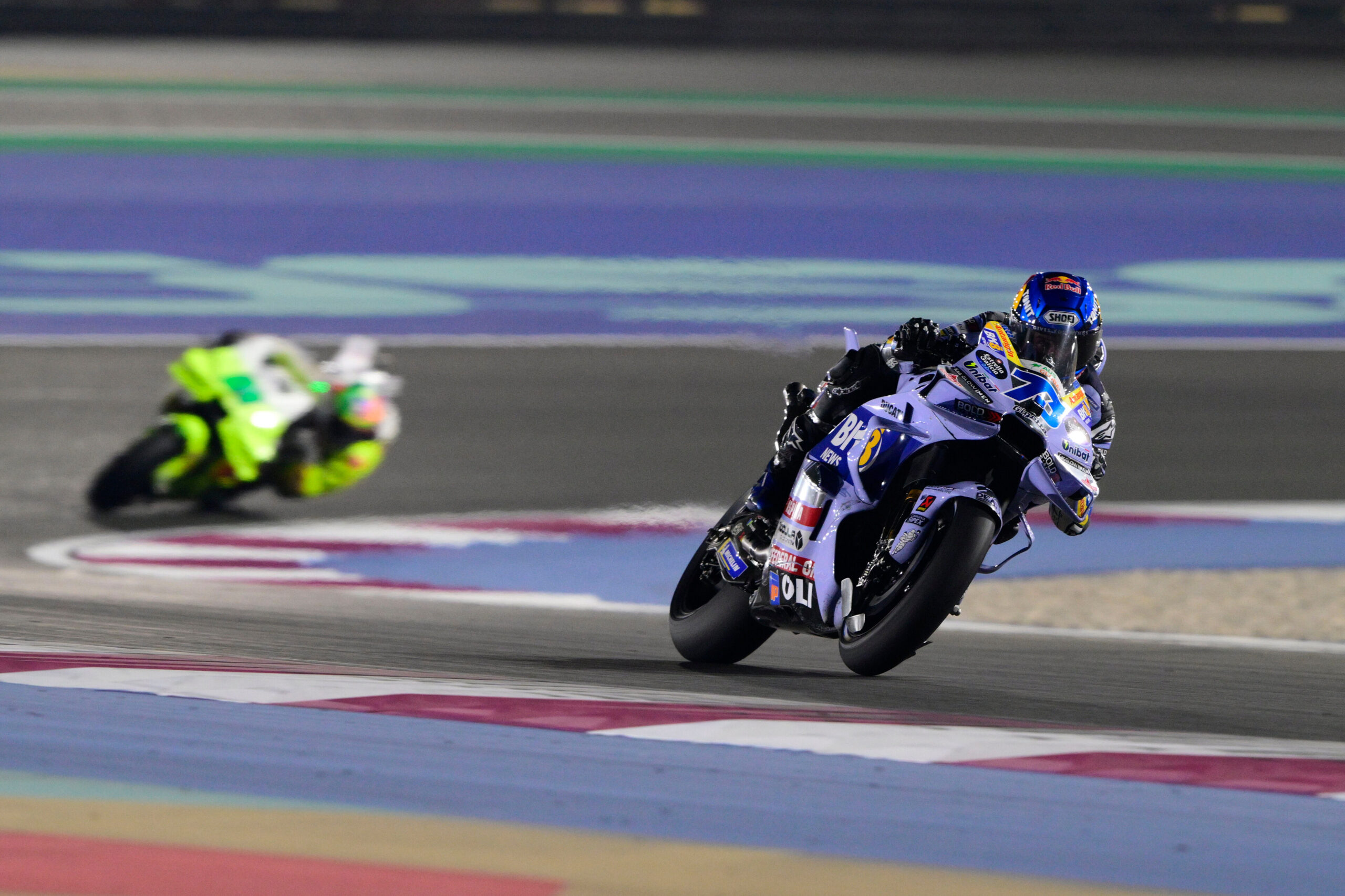 Álex Márquez pide disculpas a Di Giannantonio tras incidente en Qatar: “Fue mi culpa”