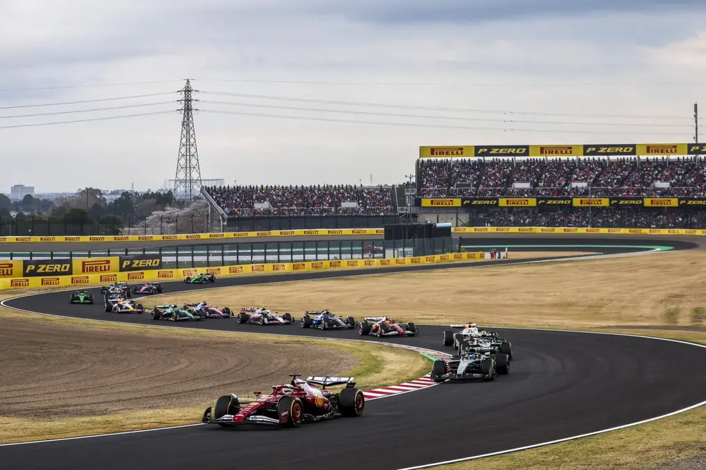 El GP de japón se coloca al final de la clasificación de sobrepasos de la F1 2025