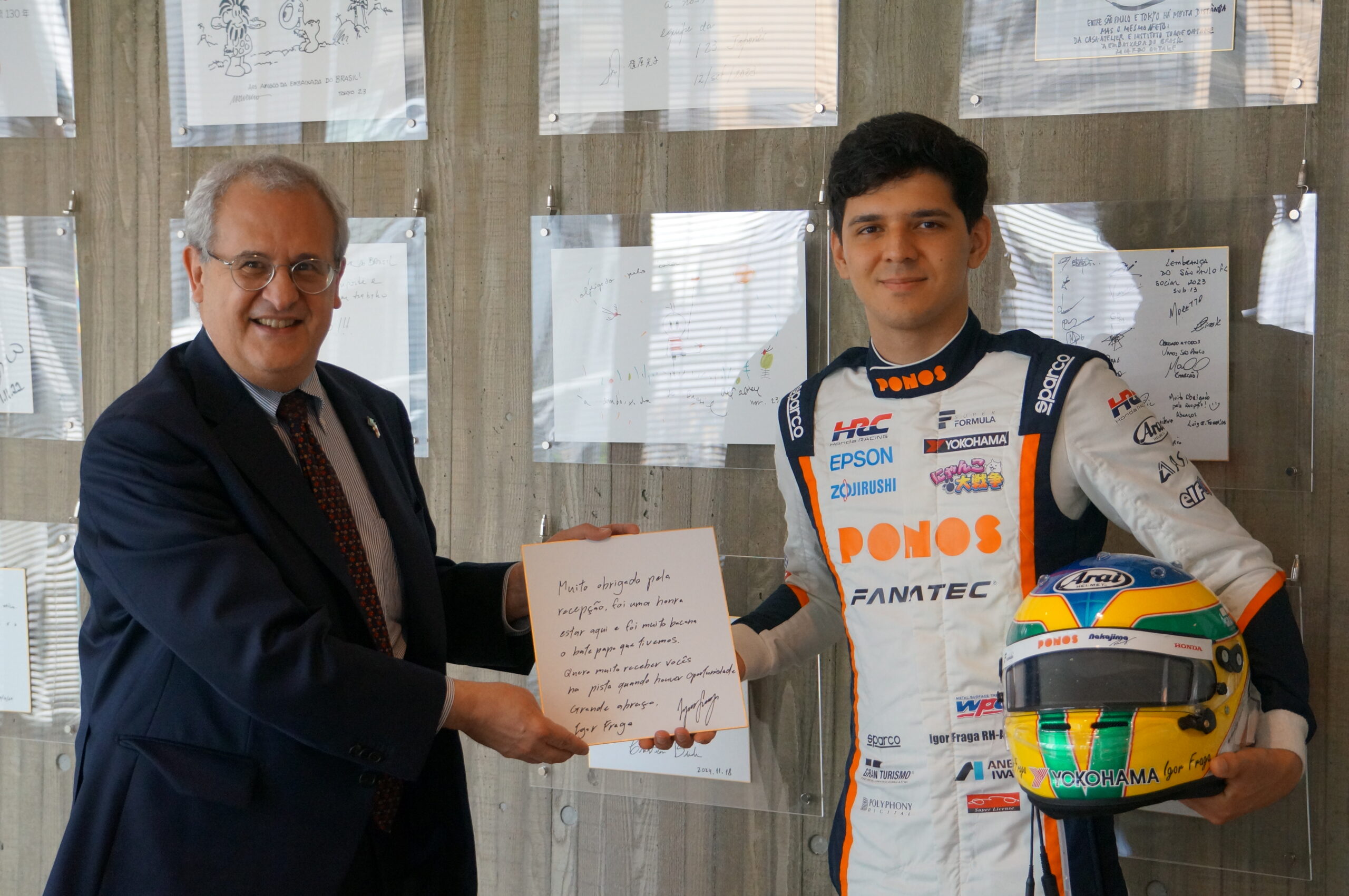 Fraga realiza visita al embajador de Brasil en Japón y ve “positivo” el P8 en Autopolis