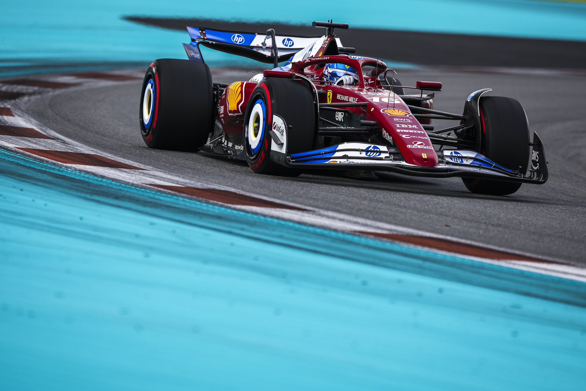 Leclerc ve peor a Ferrari en Miami y lamenta 8° puesto en parrilla: «Había algo fuera de lugar»