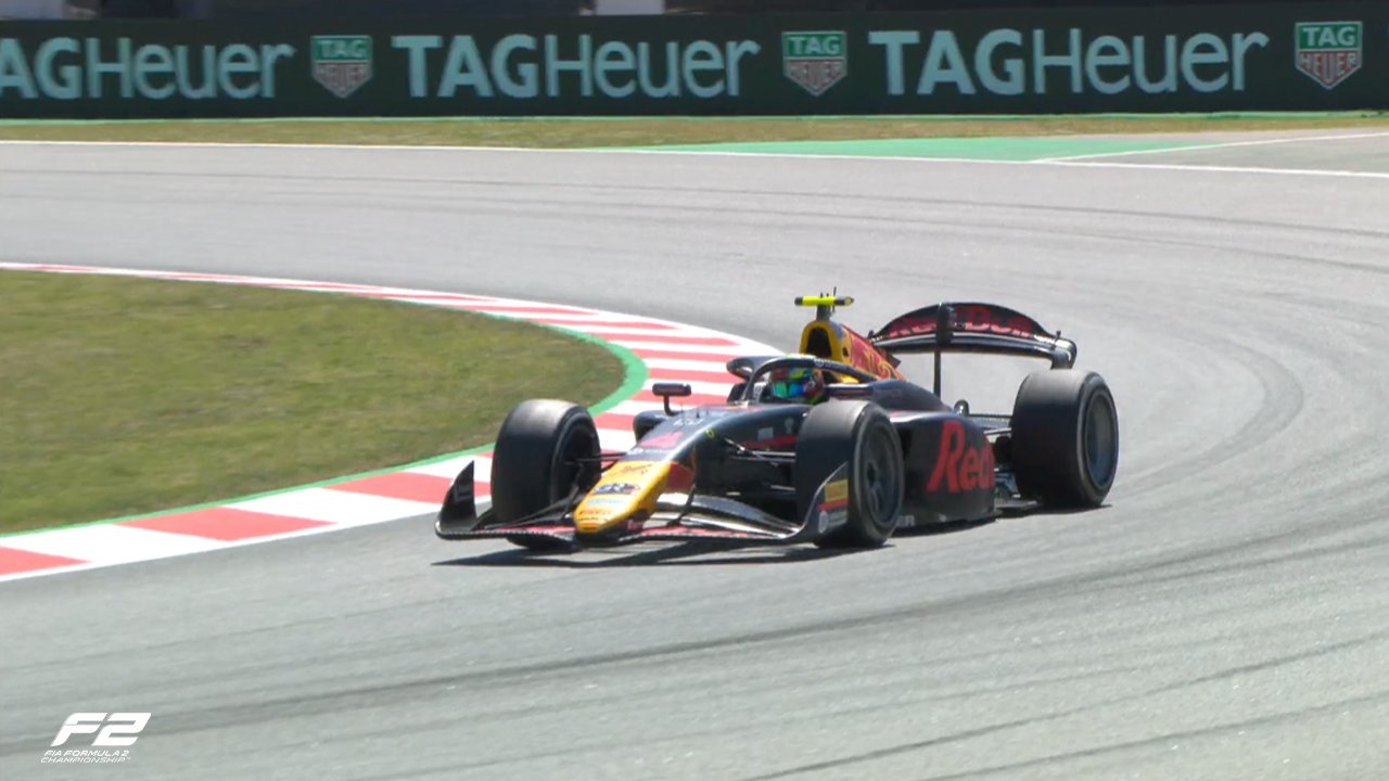 Lindblad lidera el entrenamiento libre de la F2 del Gran Premio de España. Duerksen es 18°