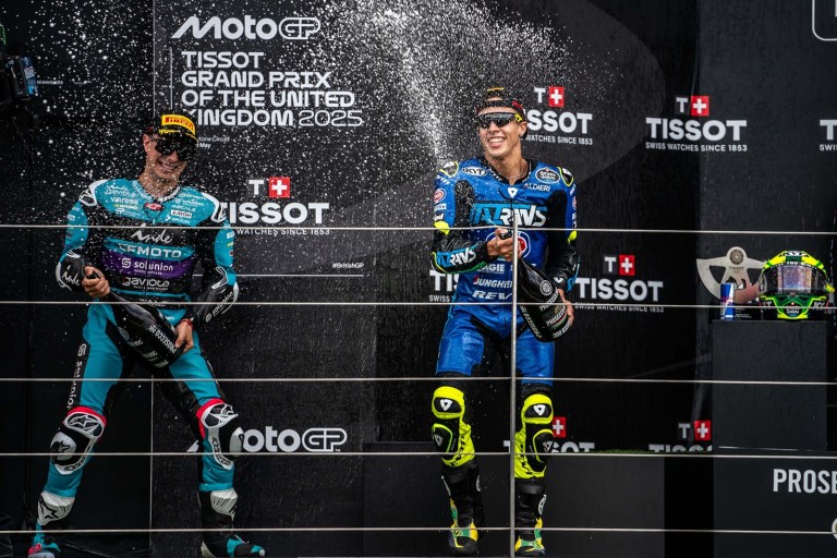 Diogo Moreira fez o primeiro pódio do ano em Silverstone (Foto: Italtrans)