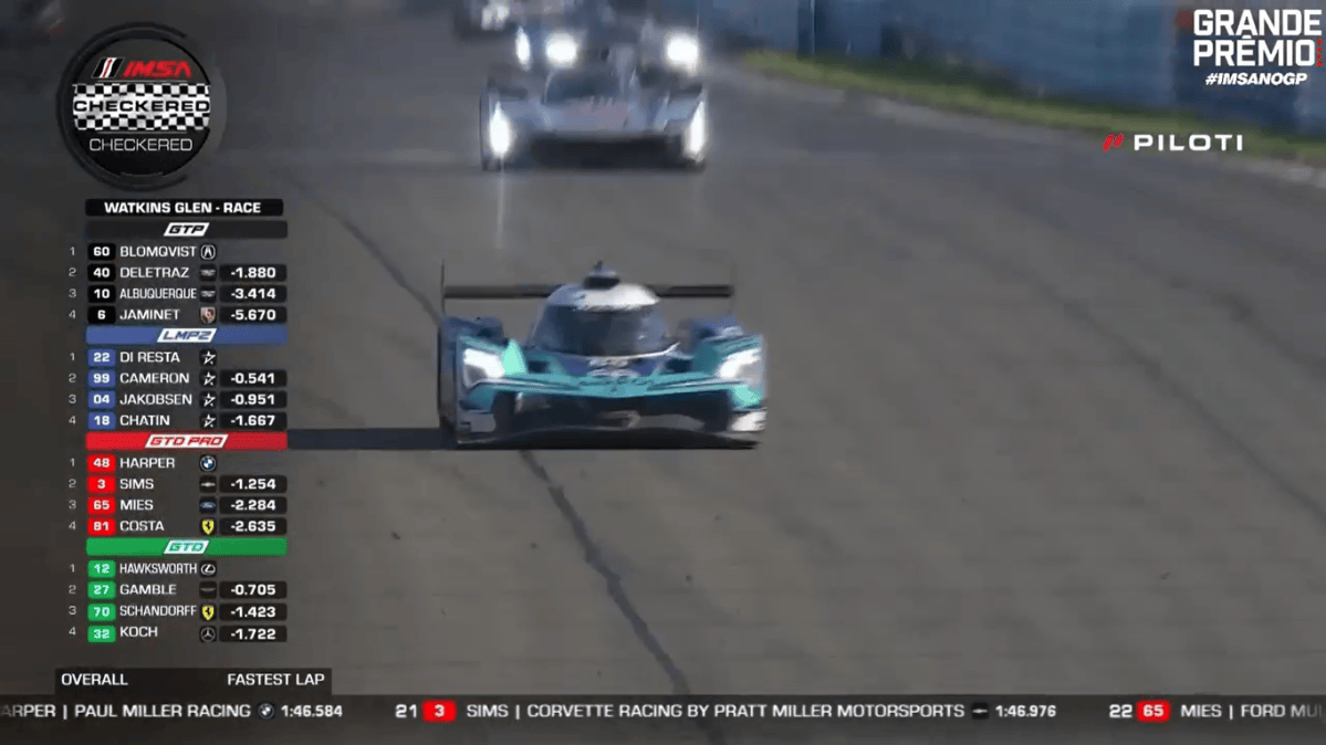 Blomqvist segura Delétraz na volta final e garante vitória do Acura #60 nas 6H de Watkins Glen