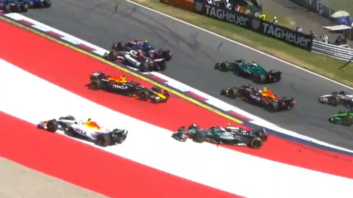 Antonelli perde 3 posições no grid do GP da Inglaterra por acertar Verstappen na Áustria