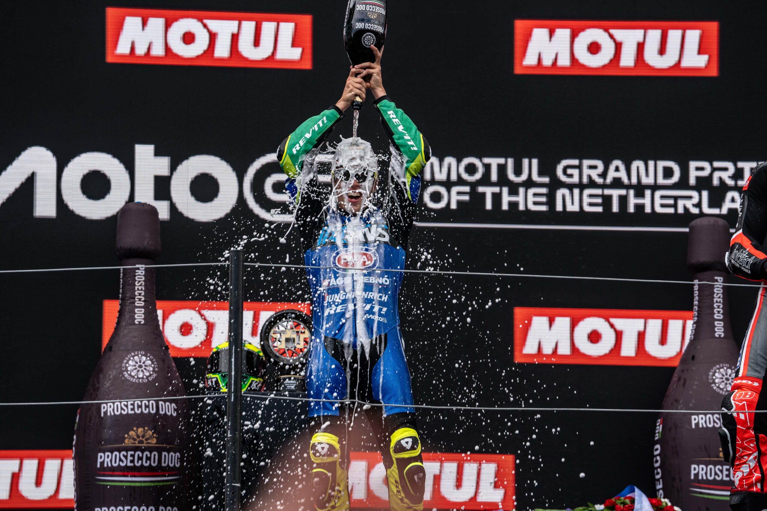 Moreira celebra “corrida incrível” em Assen após 1ª vitória na Moto2: “Finalmente”