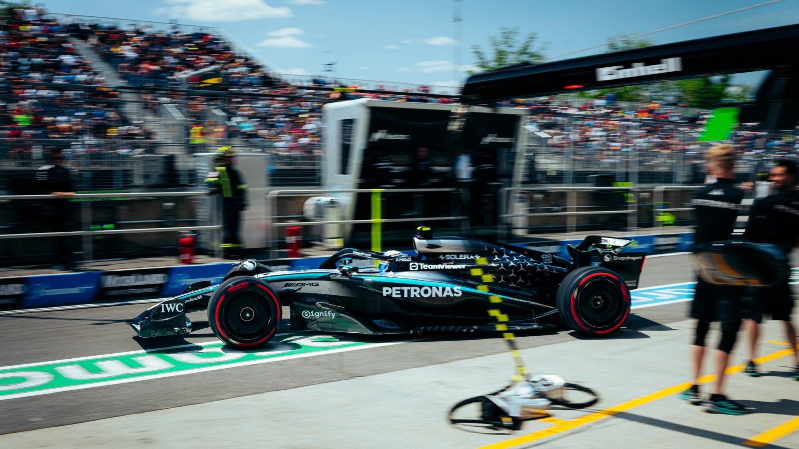 Mercedes vê acerto em suspensão traseira, mas freia animação: “Canadá é bom para nós”
