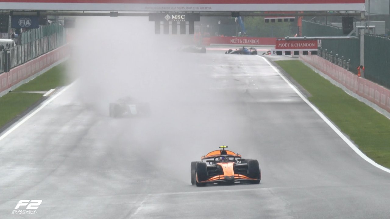 Dunne resiste ao asfalto molhado e vence corrida 2 da F2 na Bélgica. Verschoor é 19º
