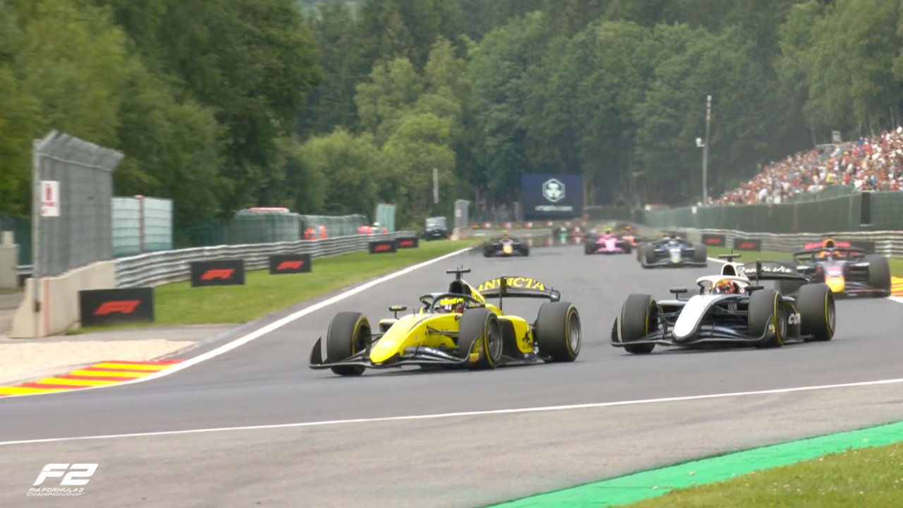 Fornaroli assume ponta na largada, neutraliza Martins e vence sprint da F2 na Bélgica