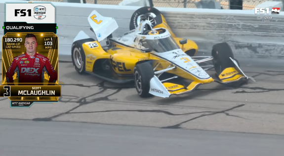 McLaughlin bate na classificação e larga no fim do grid nas corridas de Iowa da Indy