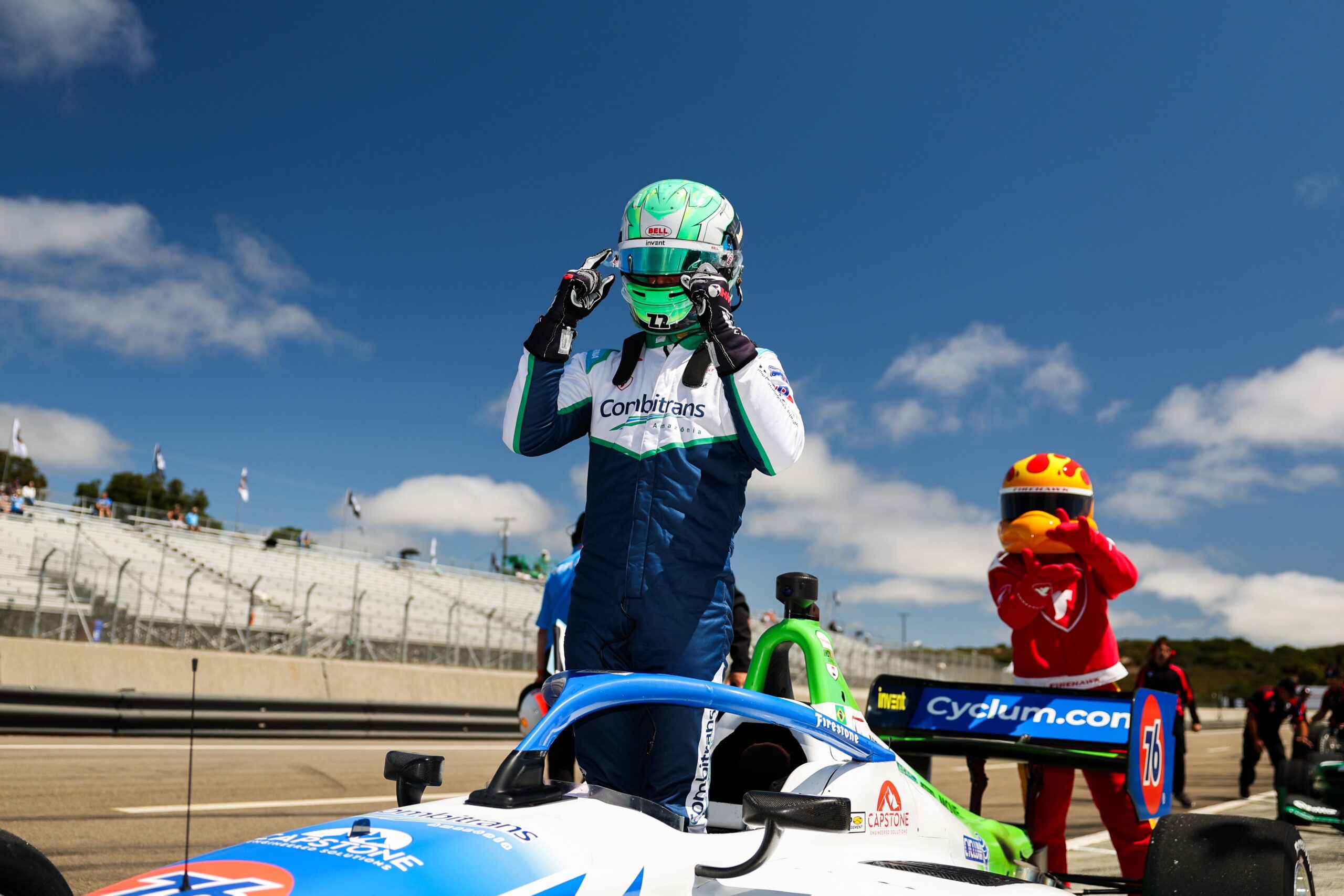 Collet varre fim de semana da Indy NXT em Laguna Seca. Hauger abandona