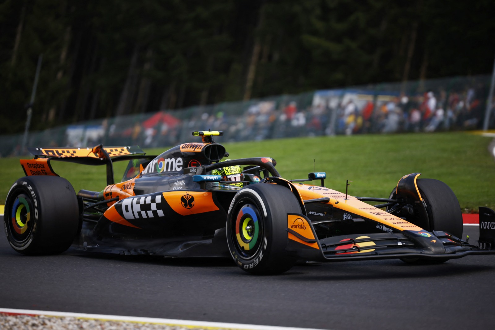 Norris diz que “esperava disputa” na sprint em Spa: “Red Bull estava rápida nas retas”