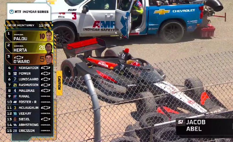 Abel escapa sozinho, bate na curva 2 e abandona GP de Laguna Seca