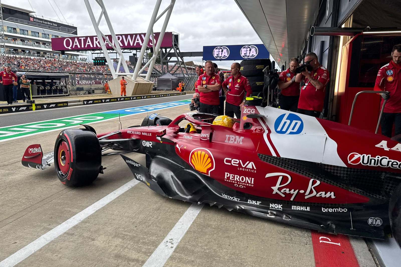 Ferrari critica erros de Hamilton e Leclerc no Q3 da Inglaterra: “Carro tinha potencial”