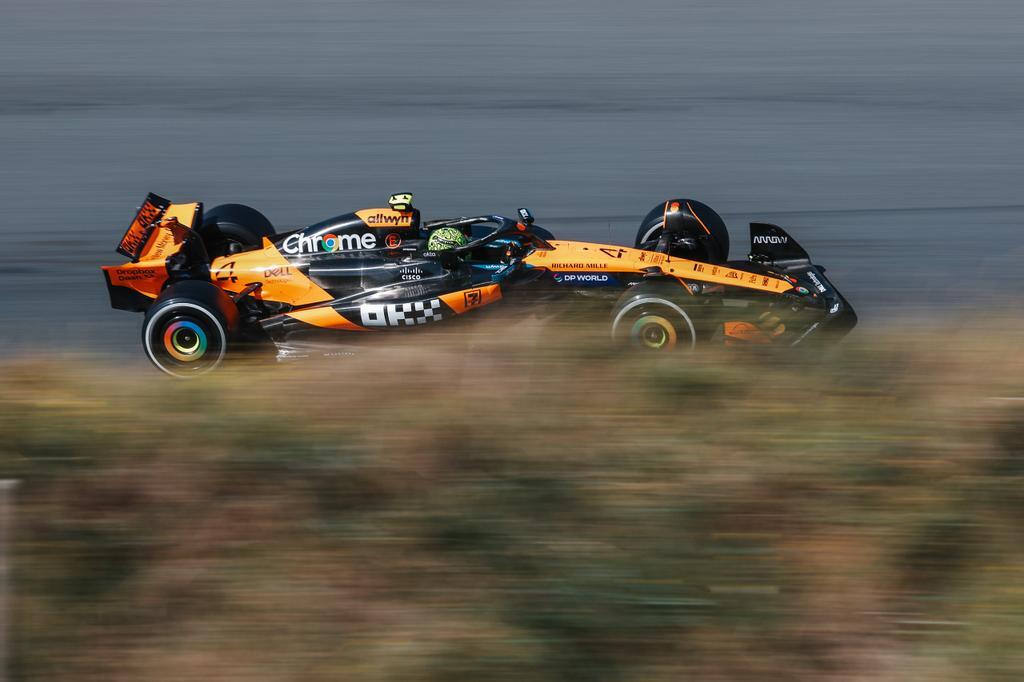 Norris lidera nuevo 1-2 de McLaren en la FP3 del GP de Países Bajos; Colapinto es 20°