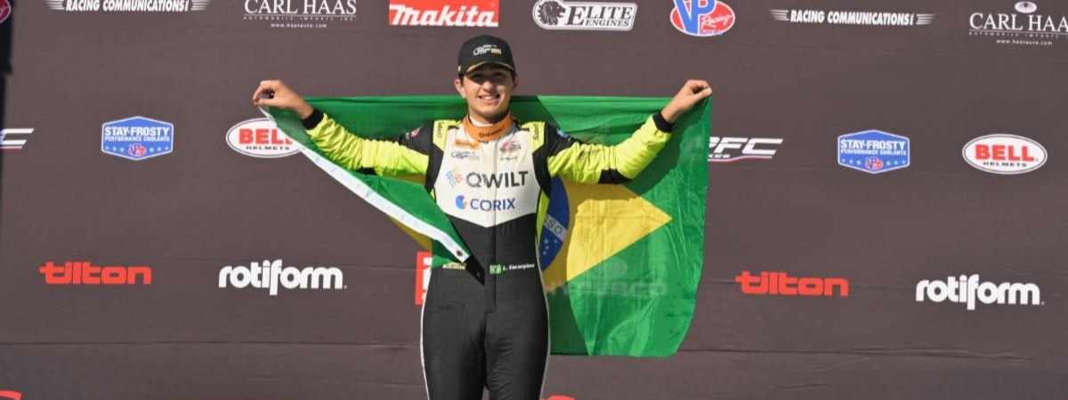 Escorpioni supera acidente, vence corrida 1 em Portland e dá passo por título da USF Juniors