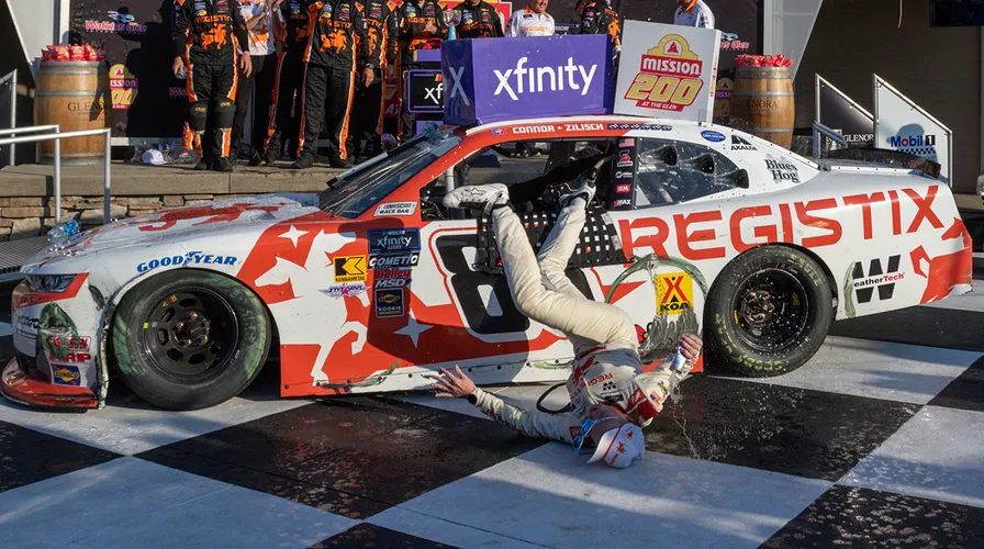 Zilisch vence en Watkins Glen pero se cae del coche y se fractura la clavícula