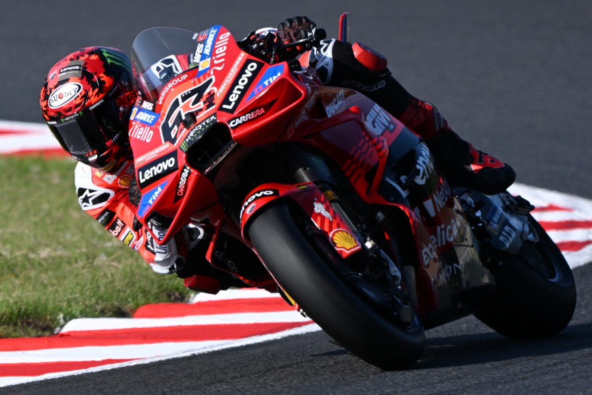 Bagnaia mostra ritmo e lidera TL1 da MotoGP no Japão. Marc Márquez é 3º