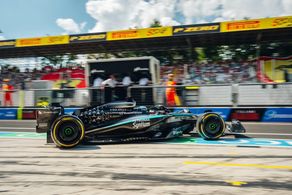 Russell admite día «complicado» con Mercedes en Italia: «No sentí mucha confianza»