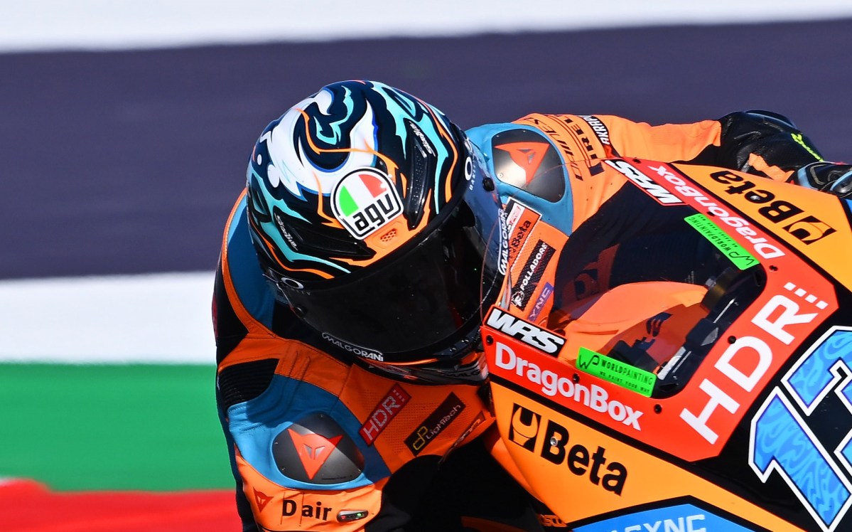 Vietti larga bem e vence 1ª na Moto2 2025 em Misano. Moreira termina em 4º