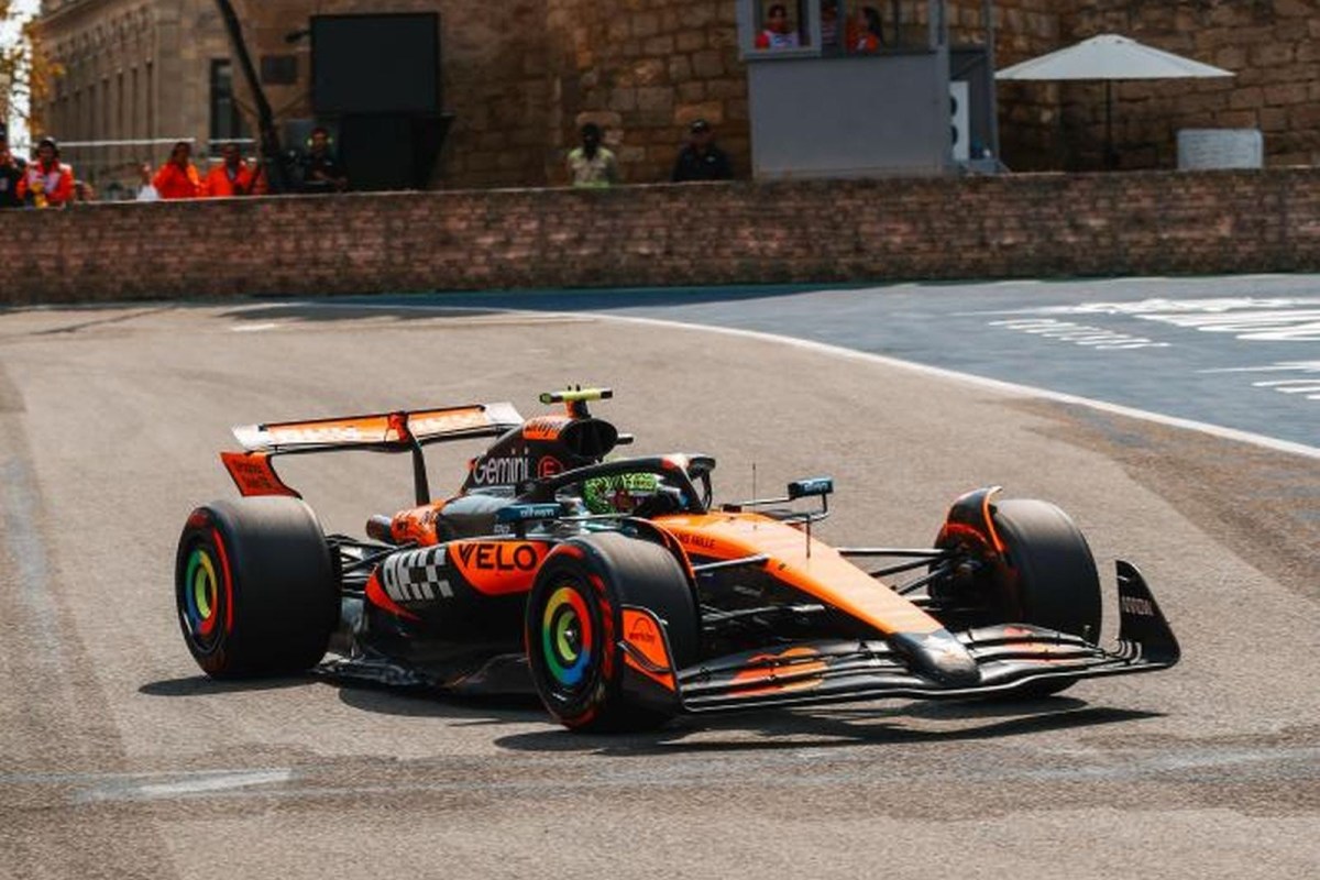 Norris comanda el primer entrenamiento del GP de Azerbaiyán; Colapinto es 19°