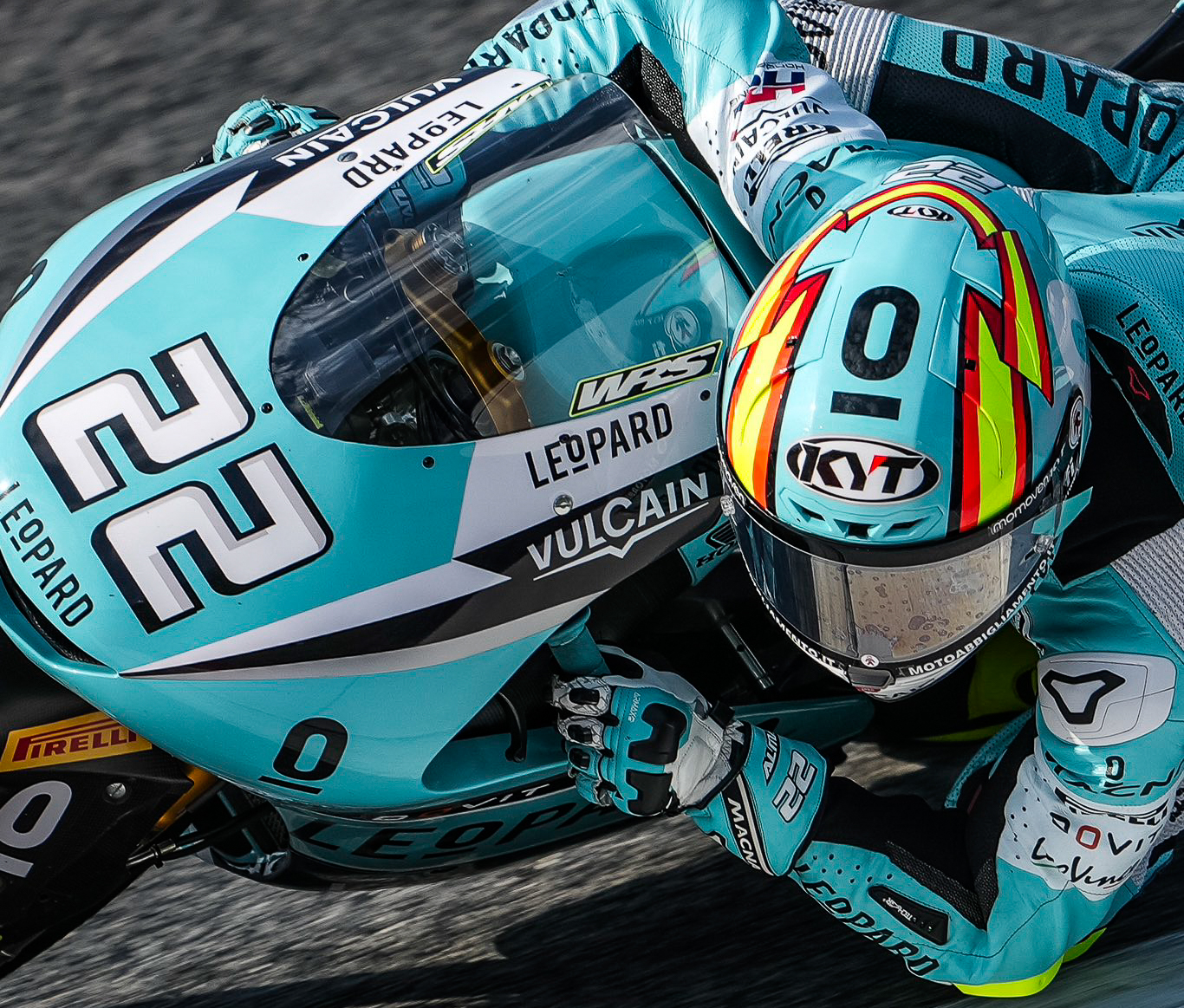 Almansa puxa 1-2 da Leopard e lidera treino da Moto3 em Misano. Rueda é 5º