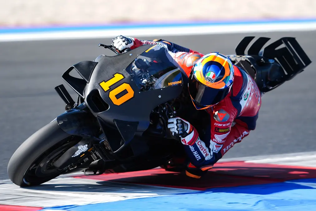 Marini considera que la aerodinámica es la principal mejora de Honda en MotoGP 2025
