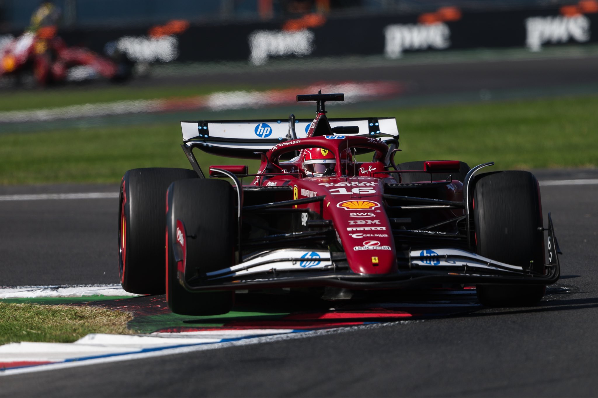 Leclerc agradece el VSC en el final del GP de Ciudad de México: “Salvó el segundo puesto”