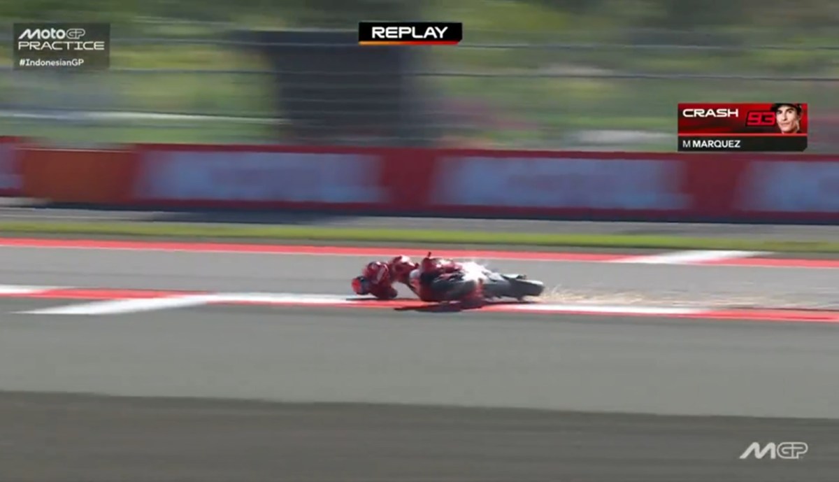 Márquez sumó solo 11 puntos en 4 visitas a Mandalika y nunca terminó un GP