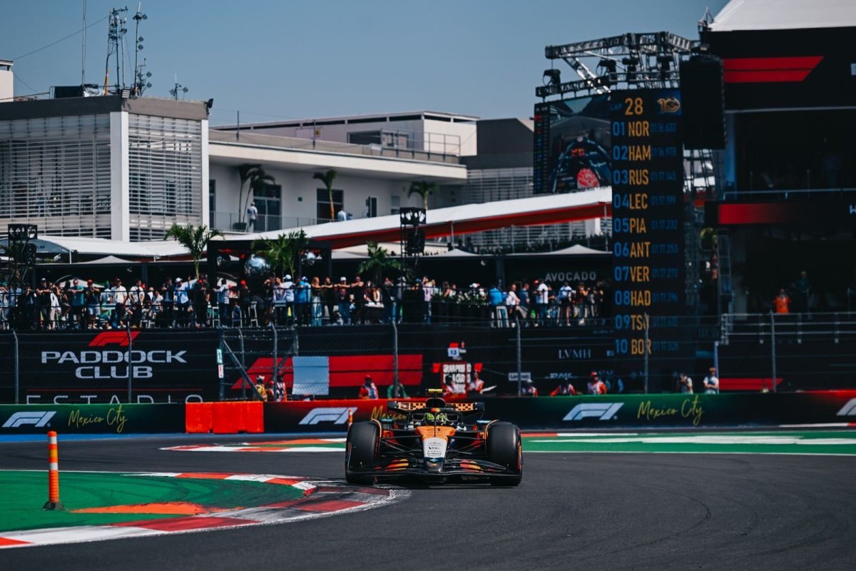 Norris domina y conquista la pole position del GP de Ciudad de México; Colapinto es 20°