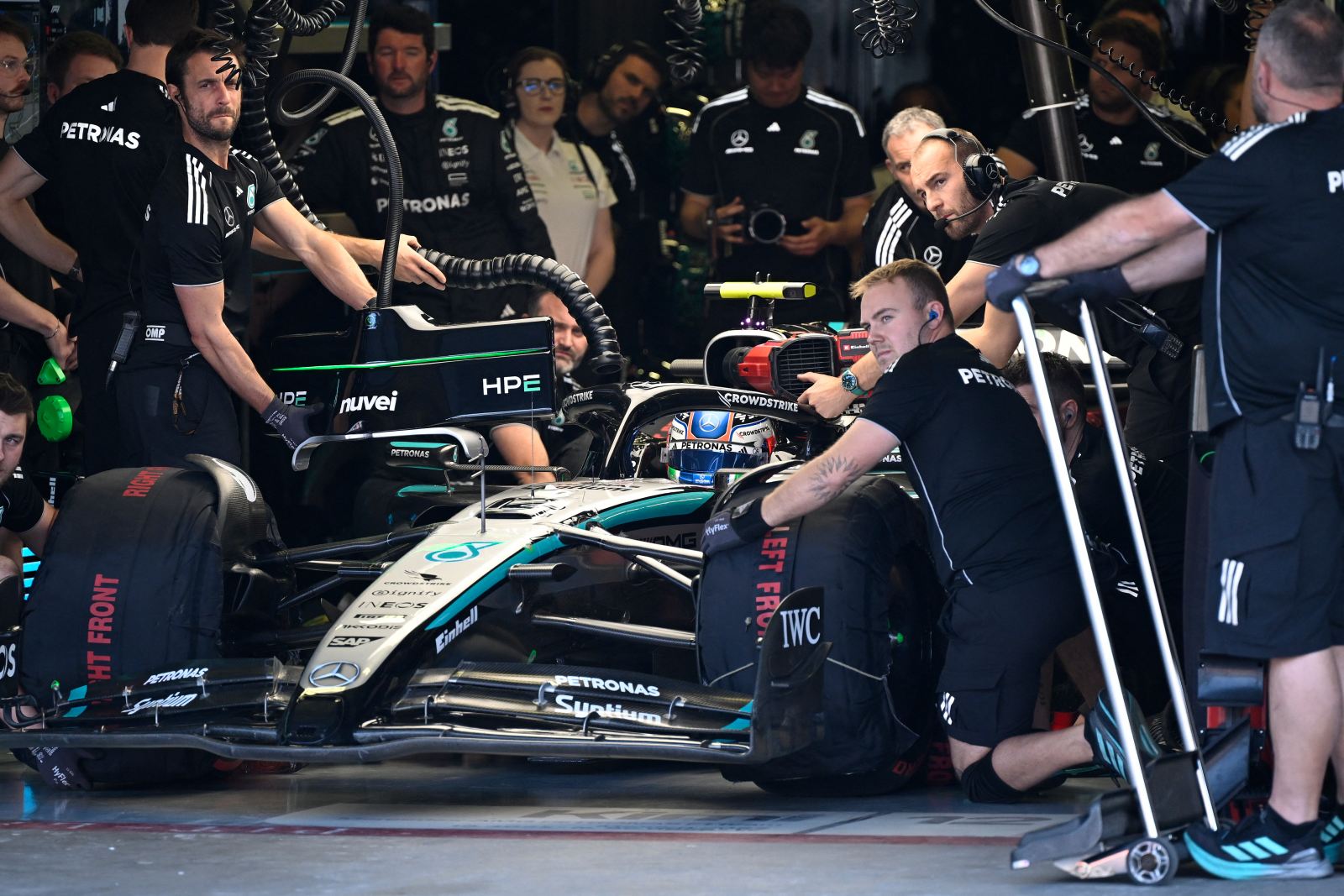 Mercedes admite demora em troca de posições no México: “Foi o atraso que não funcionou”