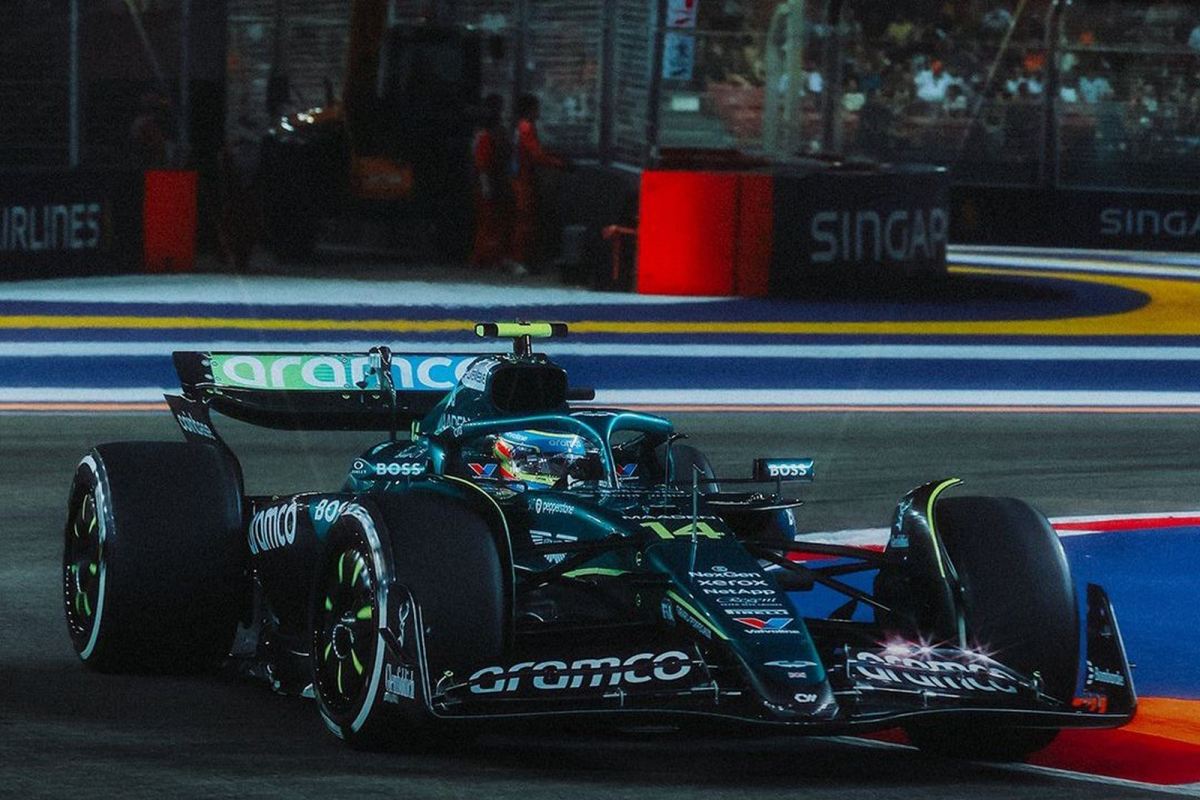 Alonso admite “bom início” em Singapura, mas diz: “Teste mesmo será a classificação”