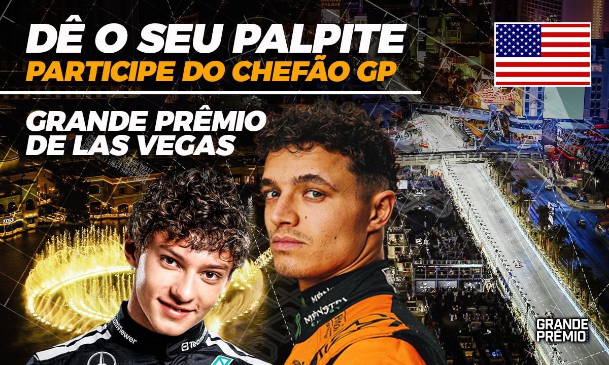 CHEFÃO GP abre palpites para GP de Las Vegas, 22ª etapa da temporada 2025 da F1