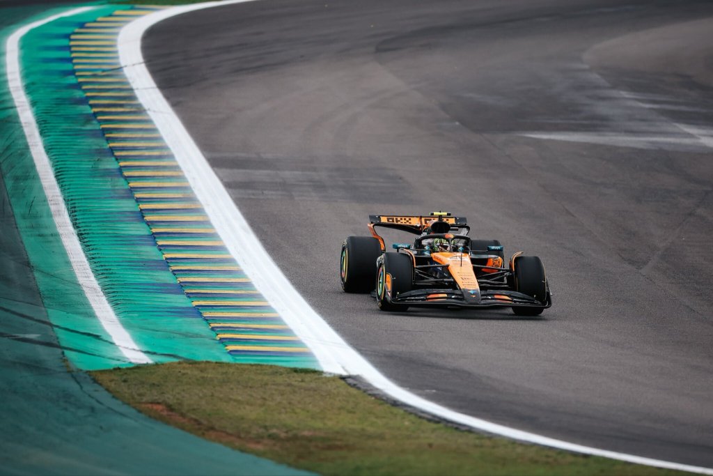 Norris vence de punta a punta la sprint del GP de Sao Paulo; Colapinto se golpea y abandona