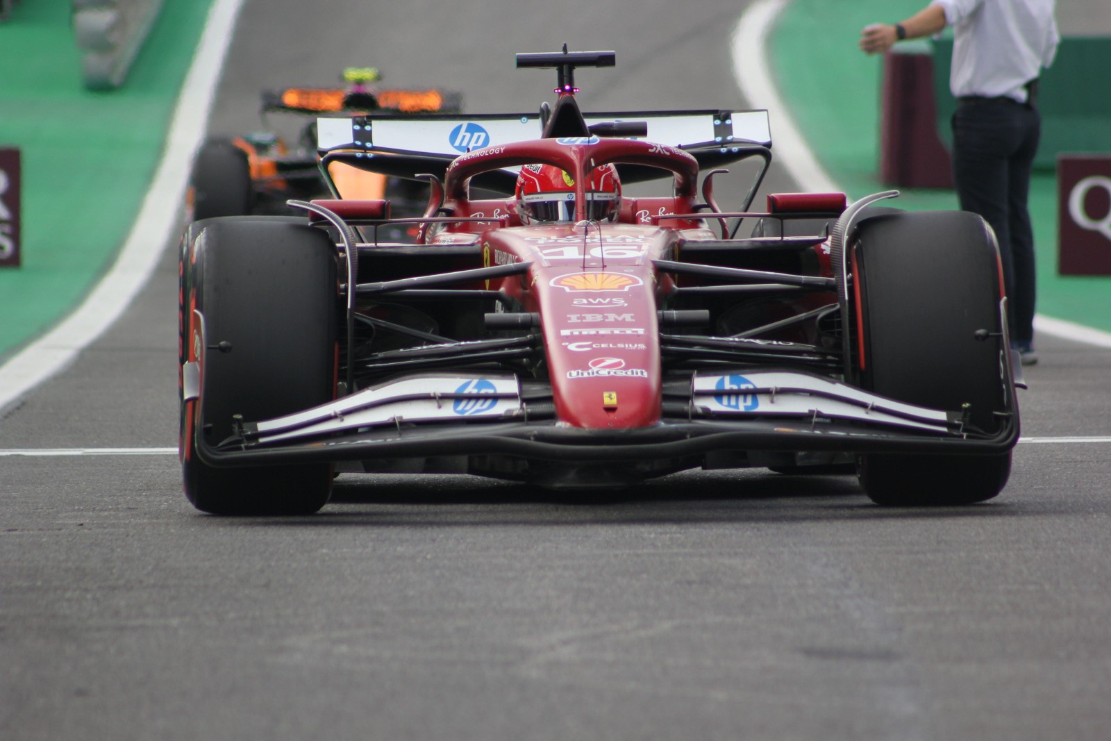 Ferrari vibra com trabalho “muito melhor que ontem” para classificação em São Paulo