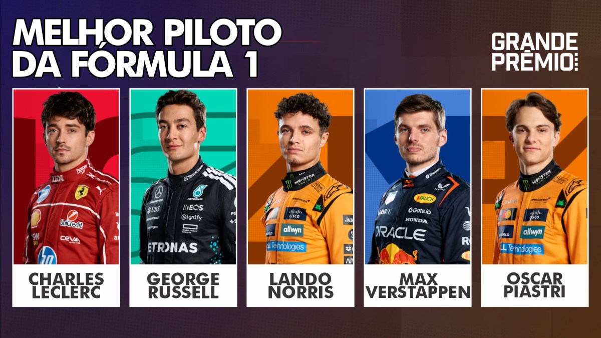 Melhores do Ano 2025: Leclerc, Russell, Norris, Verstappen, Piastri: quem leva na F1?